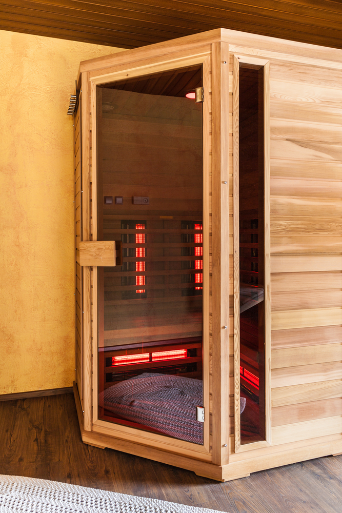 infrared sauna door